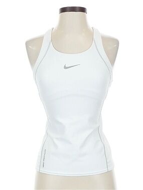 Nike White & Gray Performance Racerback Tank